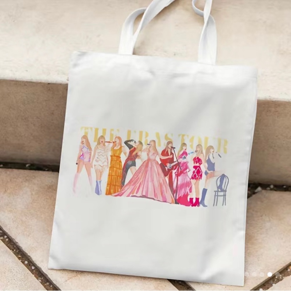 THE ERAS TOUR TAYLOR SWIFT OUTFITS TOTE BAG